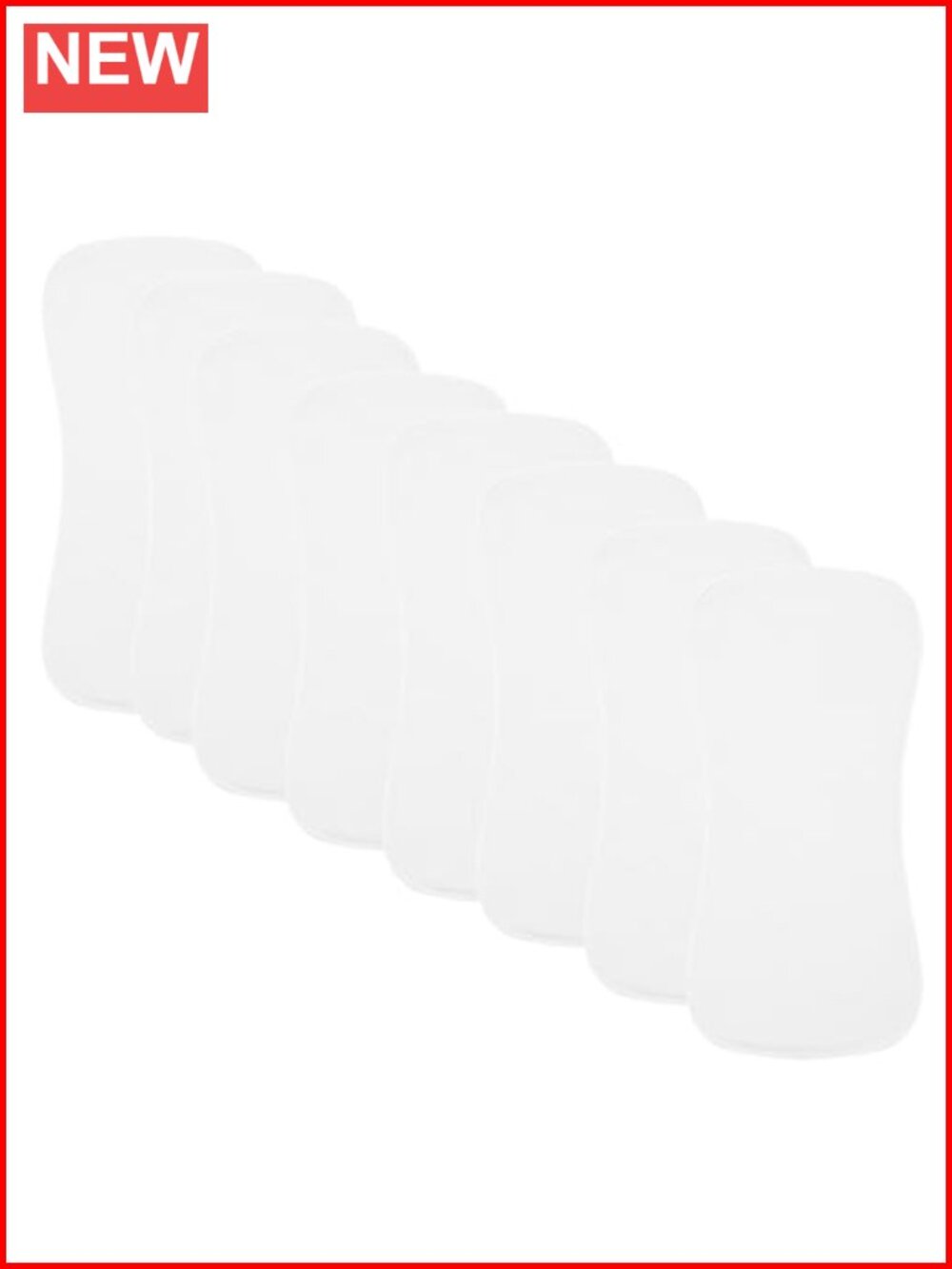 8 Pack Baby Burp Cloths Soft Absorbent Polyester Towel Unisex